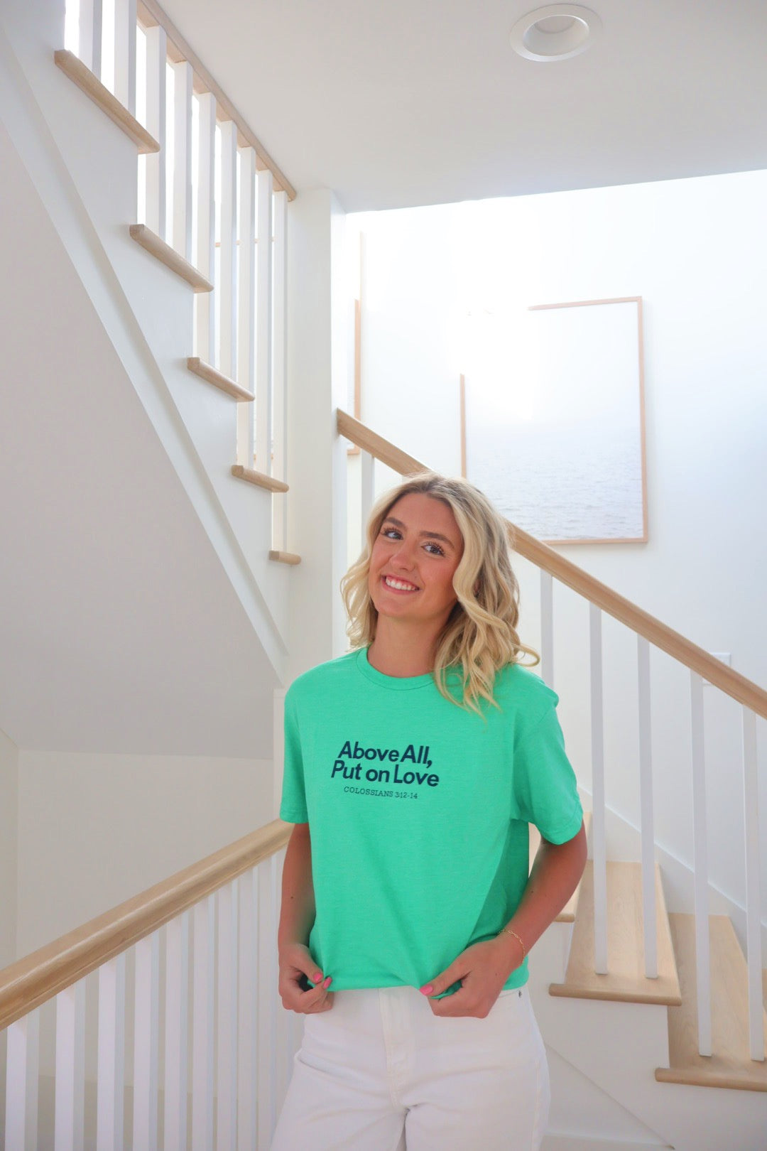 Put On Love Signature Tee - Green