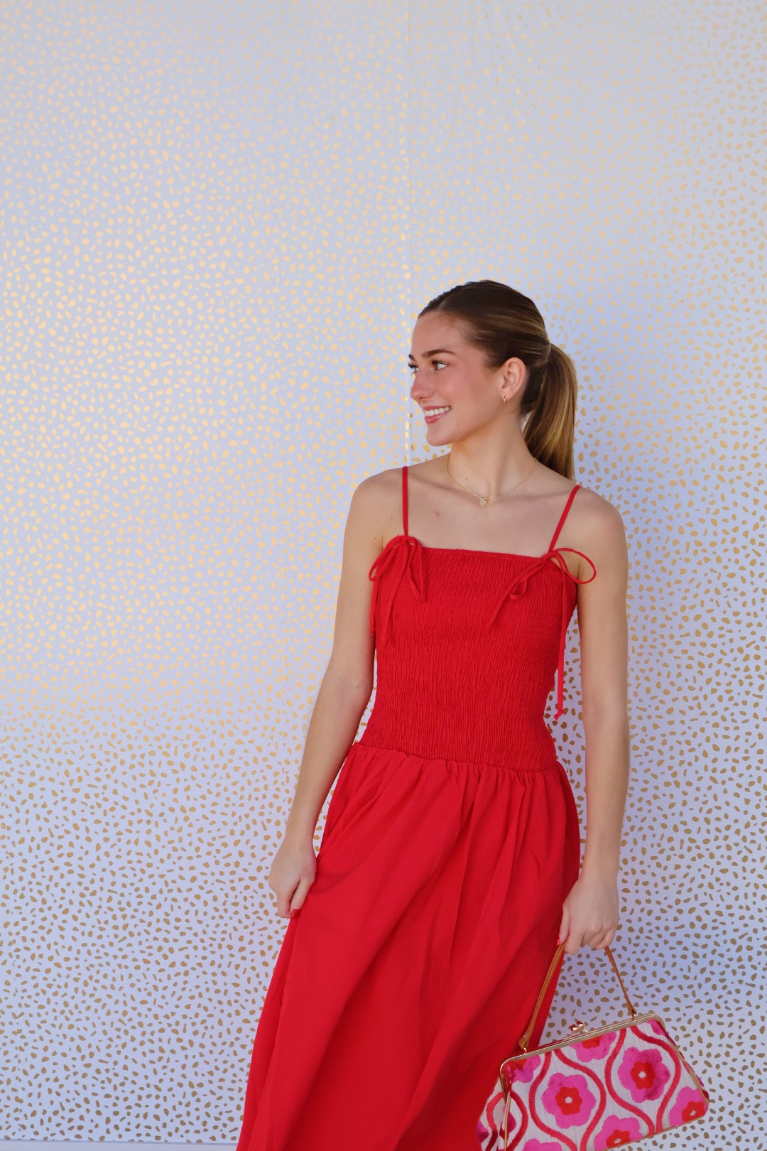 Red bow Dress