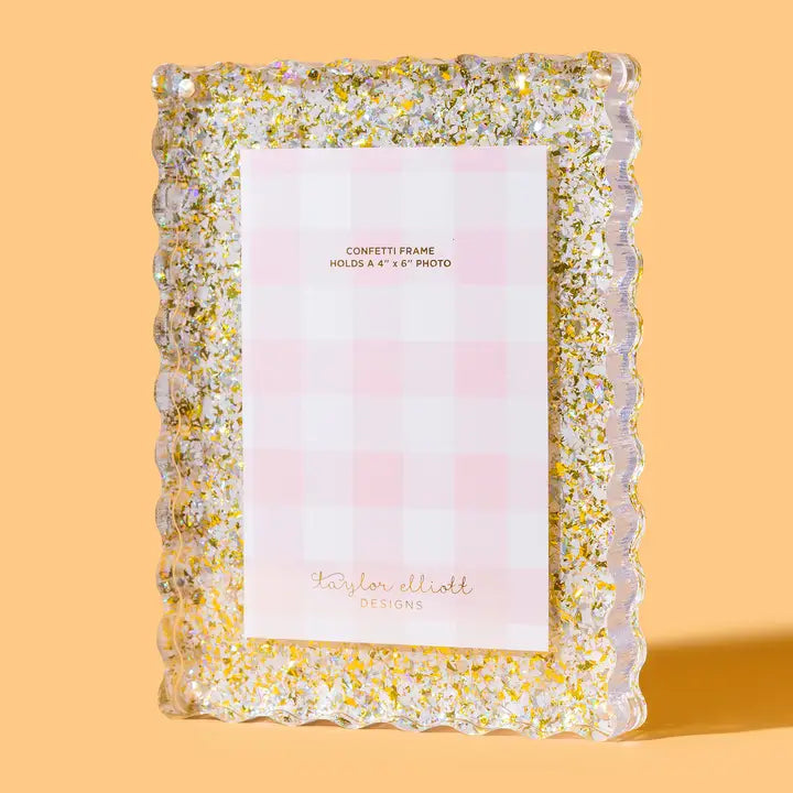 Pearl Confetti Picture Frame