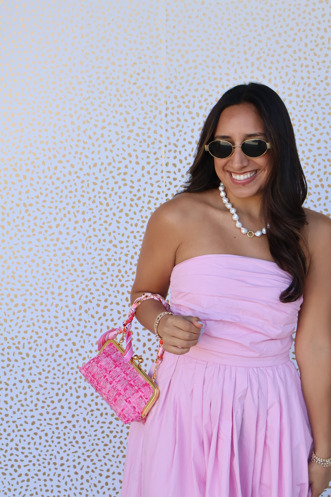 Light Pink Strapless Dress