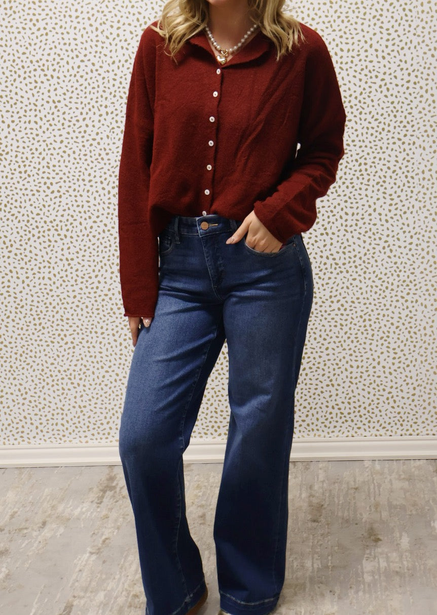 The Basic Maroon Sweater