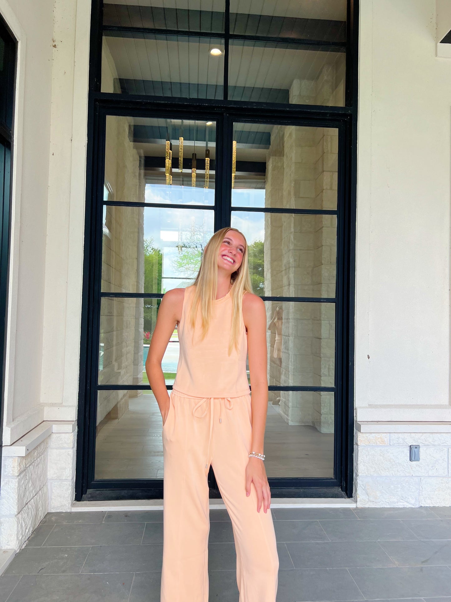 Orange sweatpants