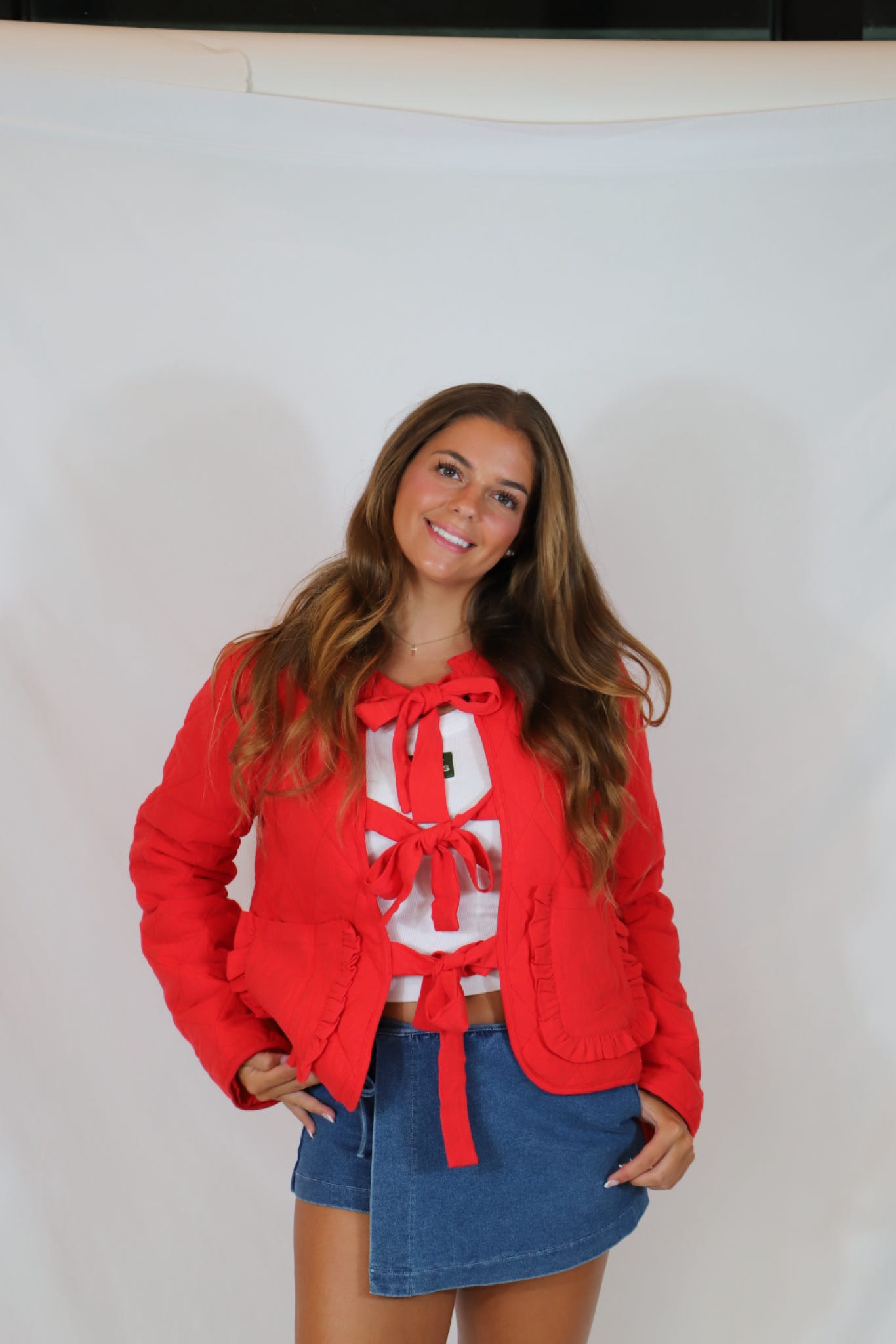 Quilted Red Jacket