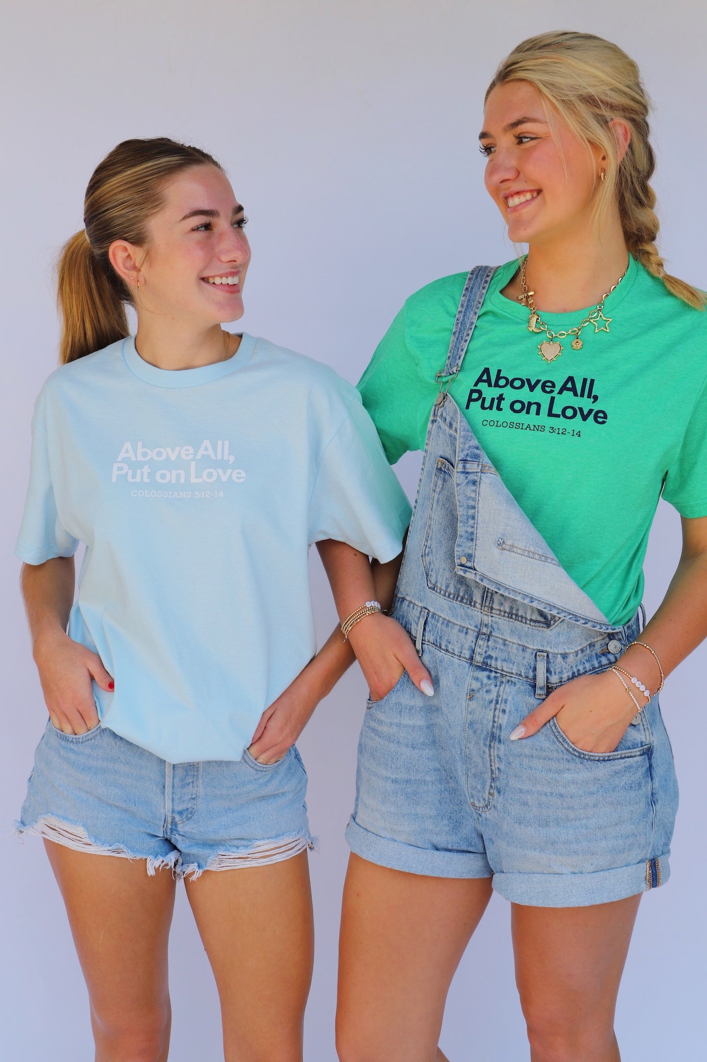 Put On Love Signature Tee - Chambray