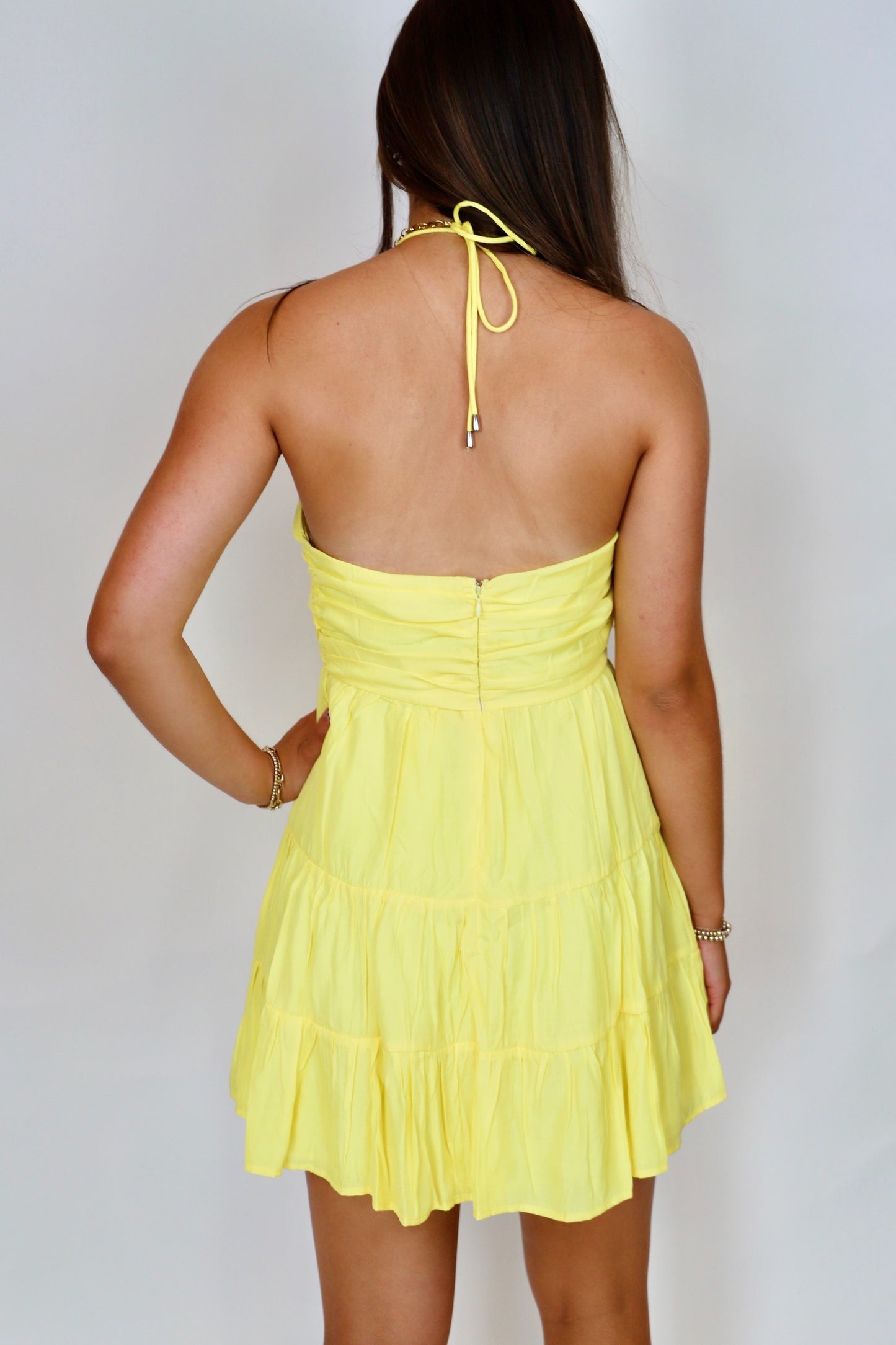 Halter Lemon Dress