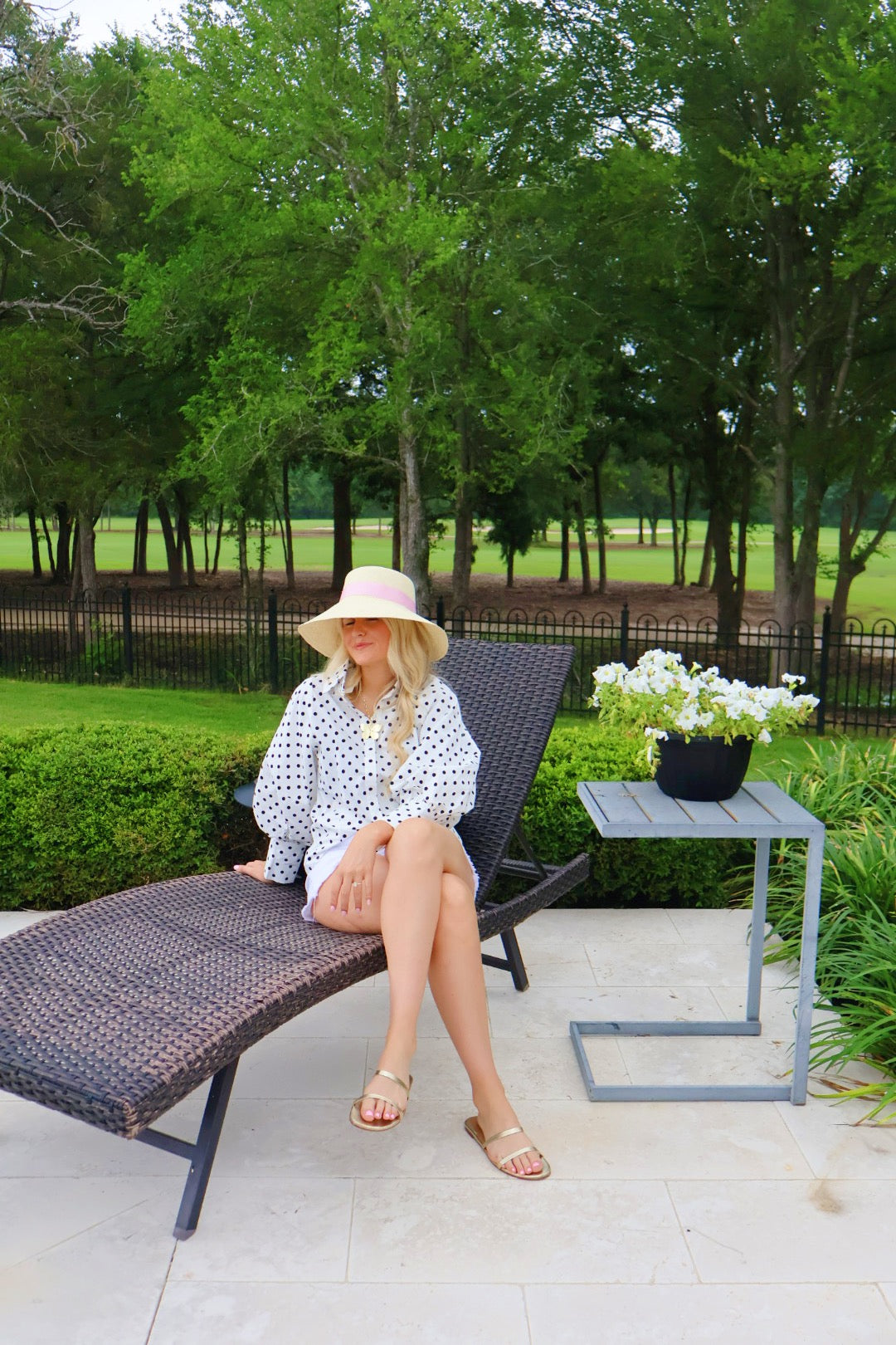 Polka Dot Puff Top
