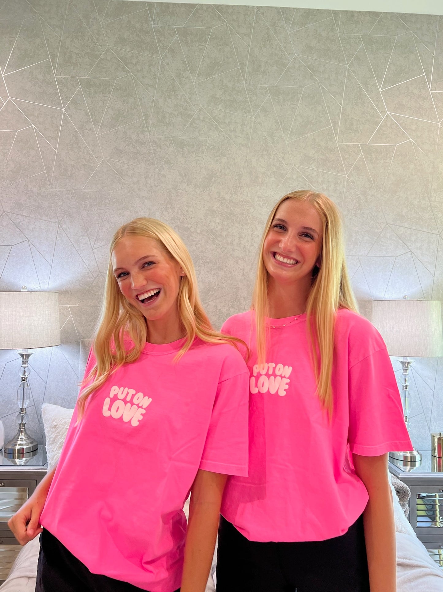 Hot Pink Put On Love Tee