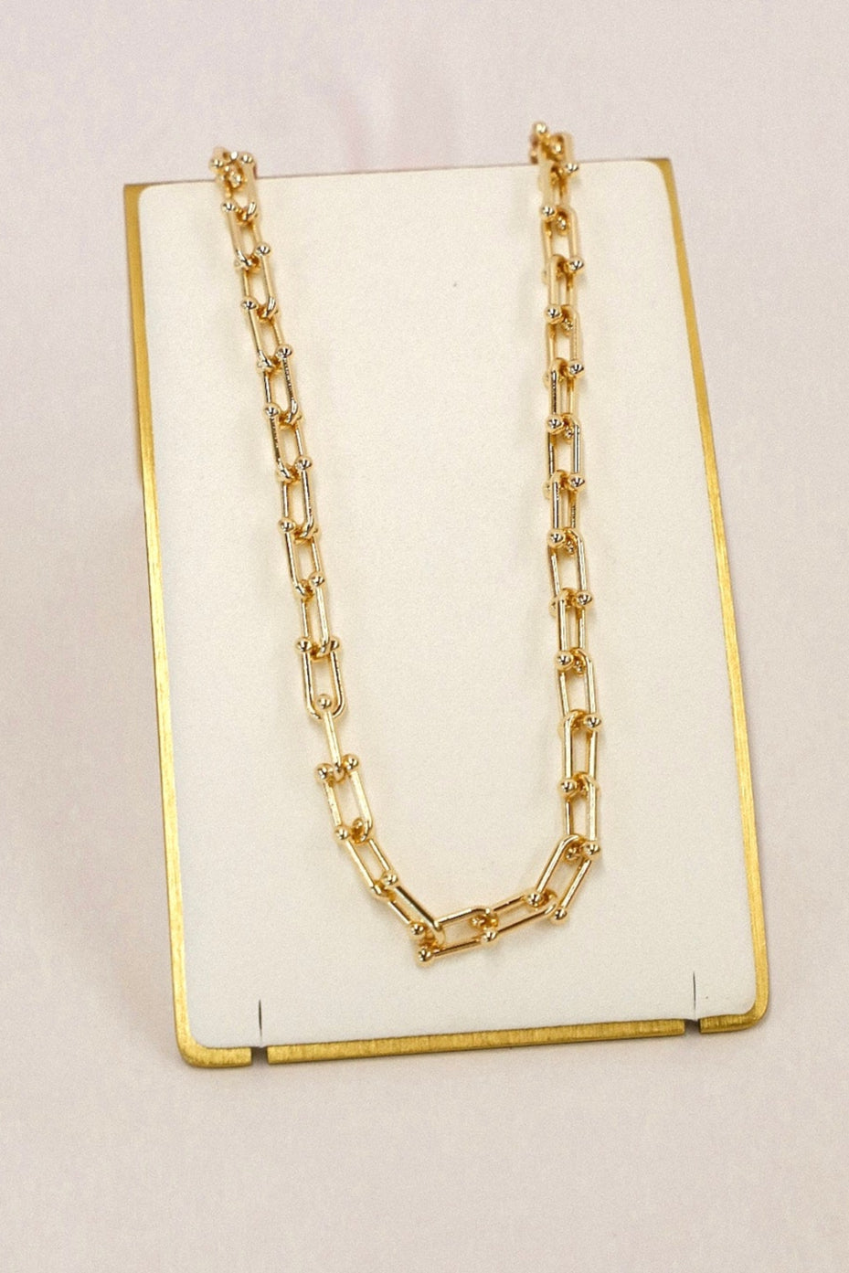 Gold Link Chain Necklace