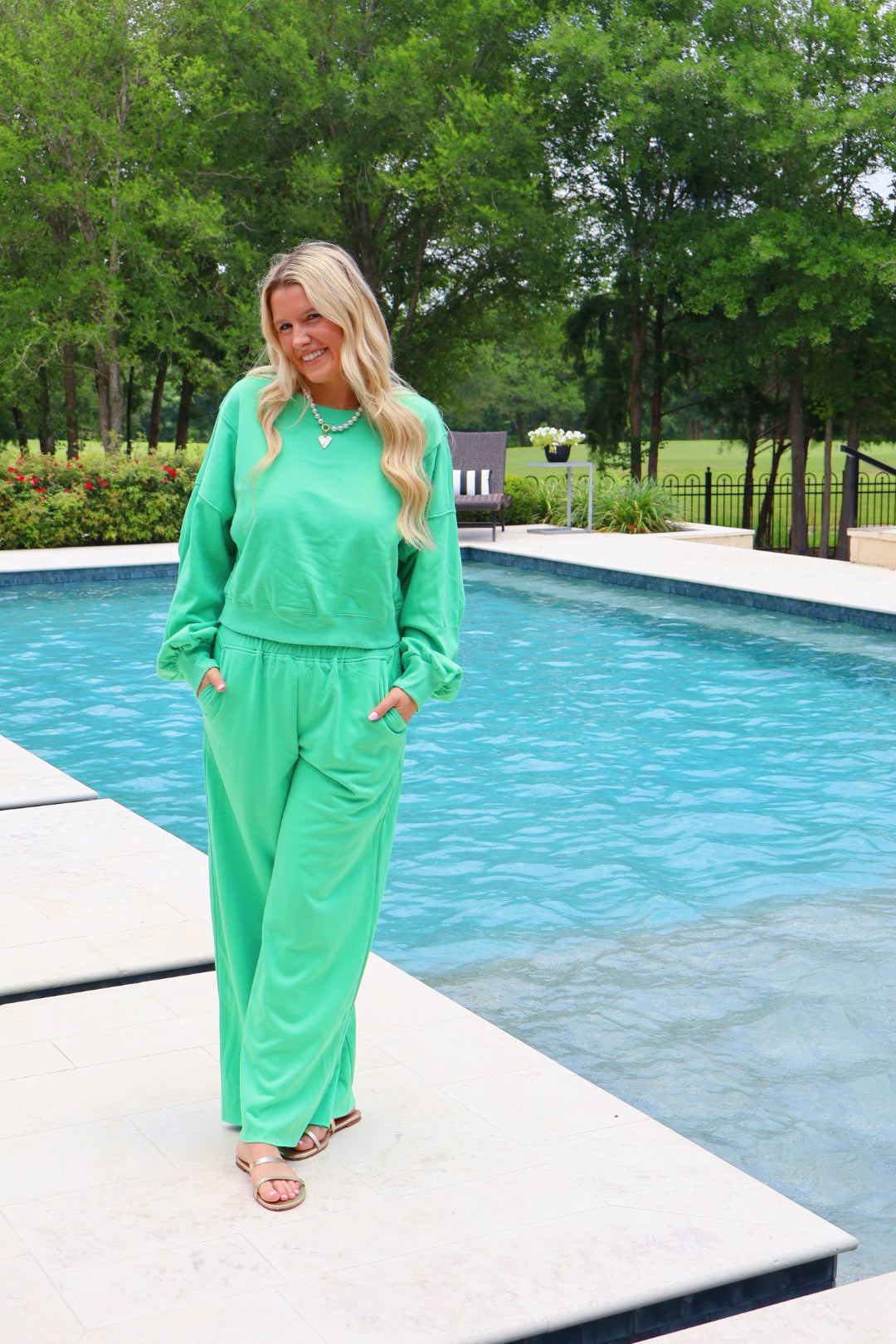 Green Sweat Set