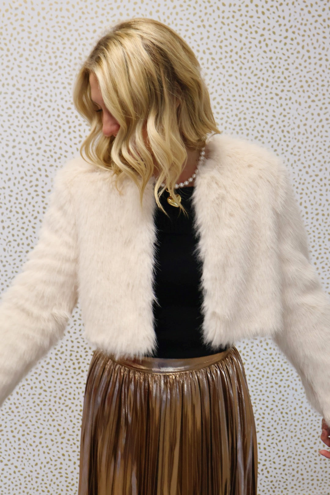 Cream Fur Jacket