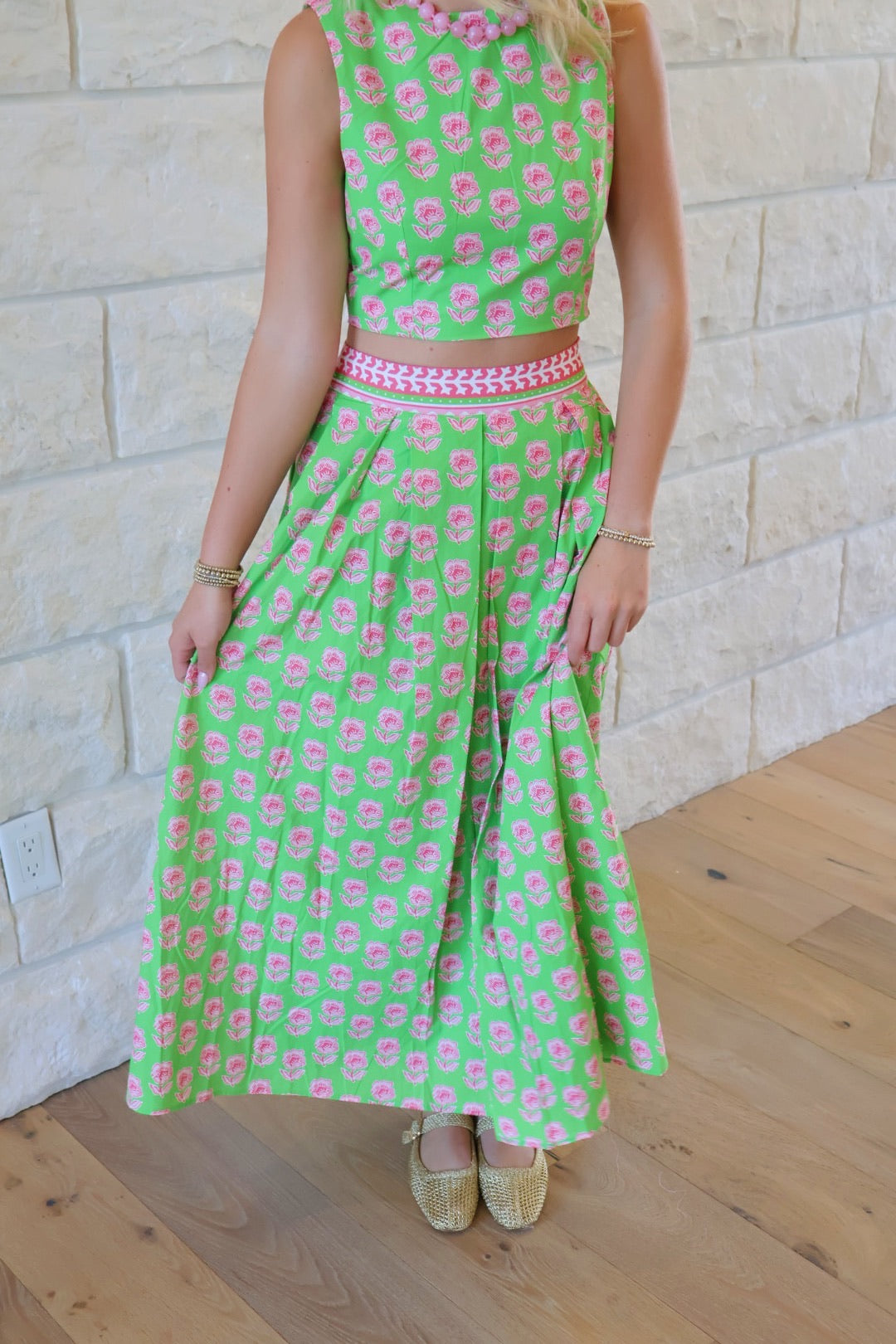 Green & Pink Maxi Set