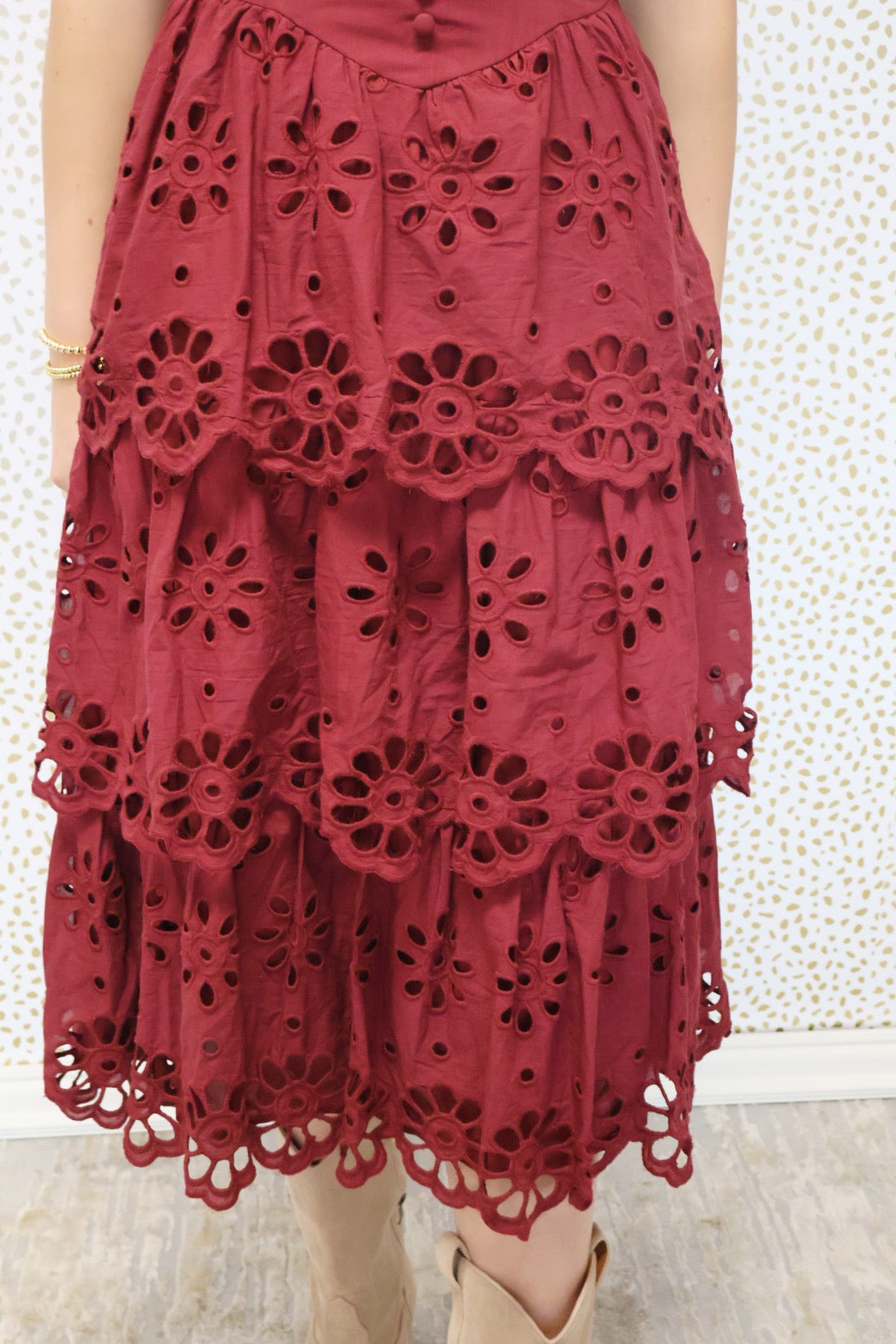 Cami Maroon Dress