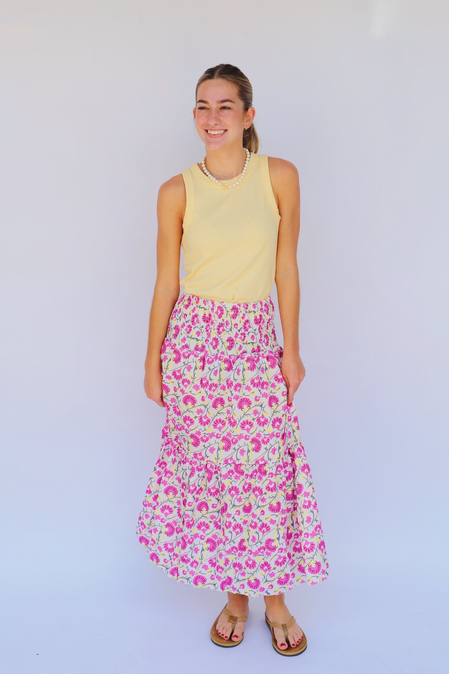 Floral Midi Skirt