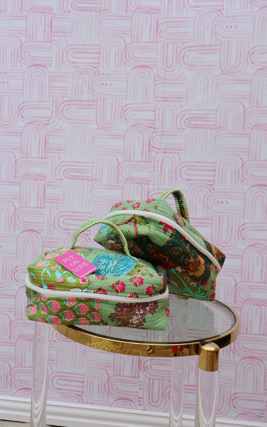 Patchworked Cosmetic bag