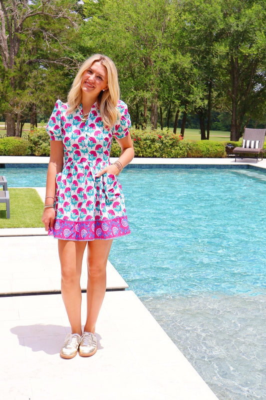 Floral Puff Sleeve Dress