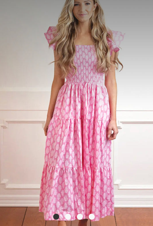 Cotton Candy Ruffle Dress