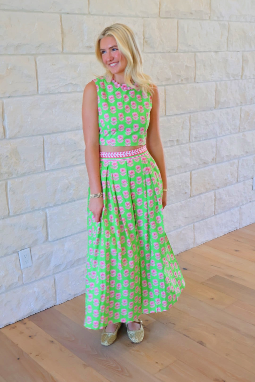 Green & Pink Maxi Set