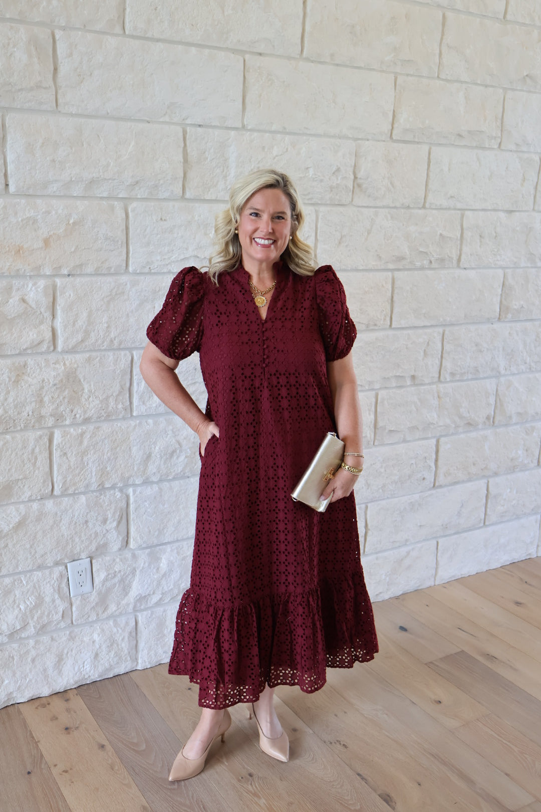 Burgundy Belle Dress