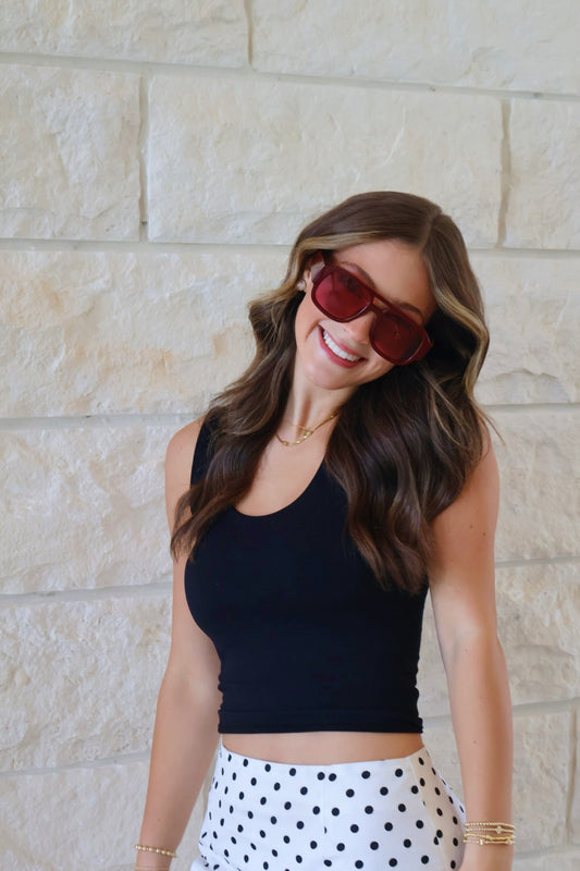 Maroon Sunglasses