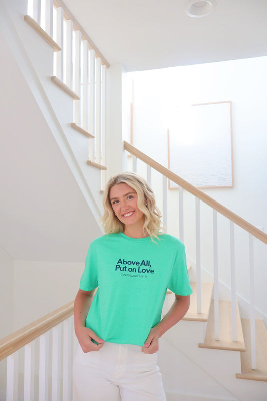 Put On Love Signature Tee - Green