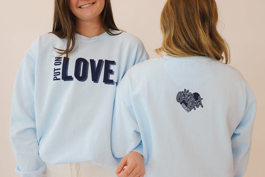 Blue Put On Love Sweatshirt