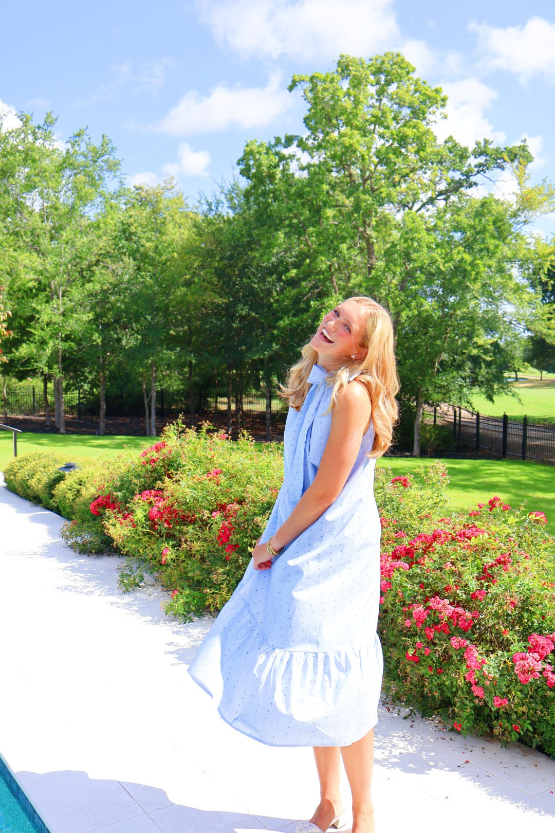 Polka Dot Midi Dress