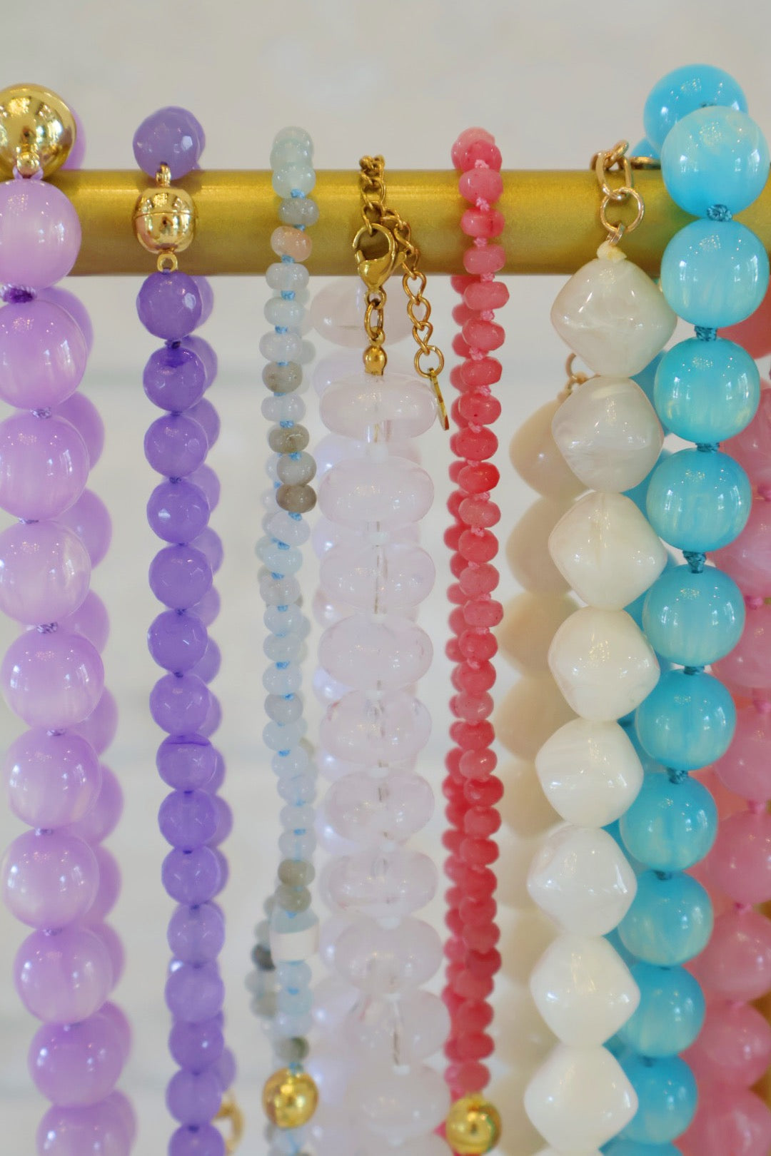 Blue Small Bead Necklace