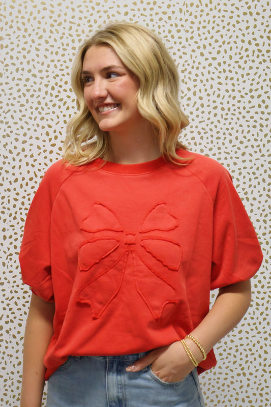 Red Ribbon Sweatshirt