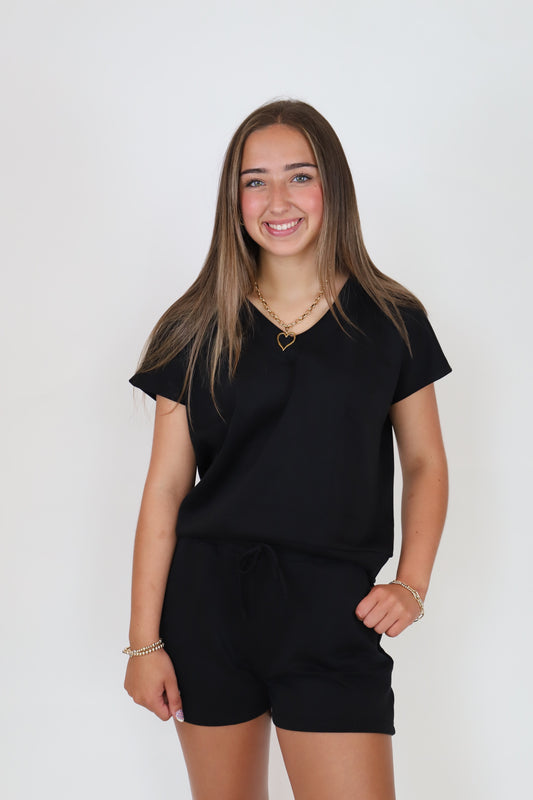 Black Short Set