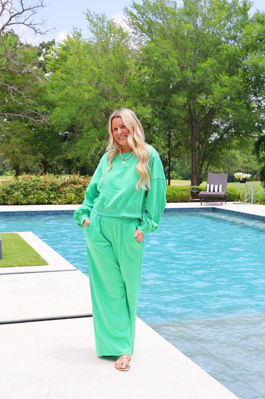 Green Sweat Set