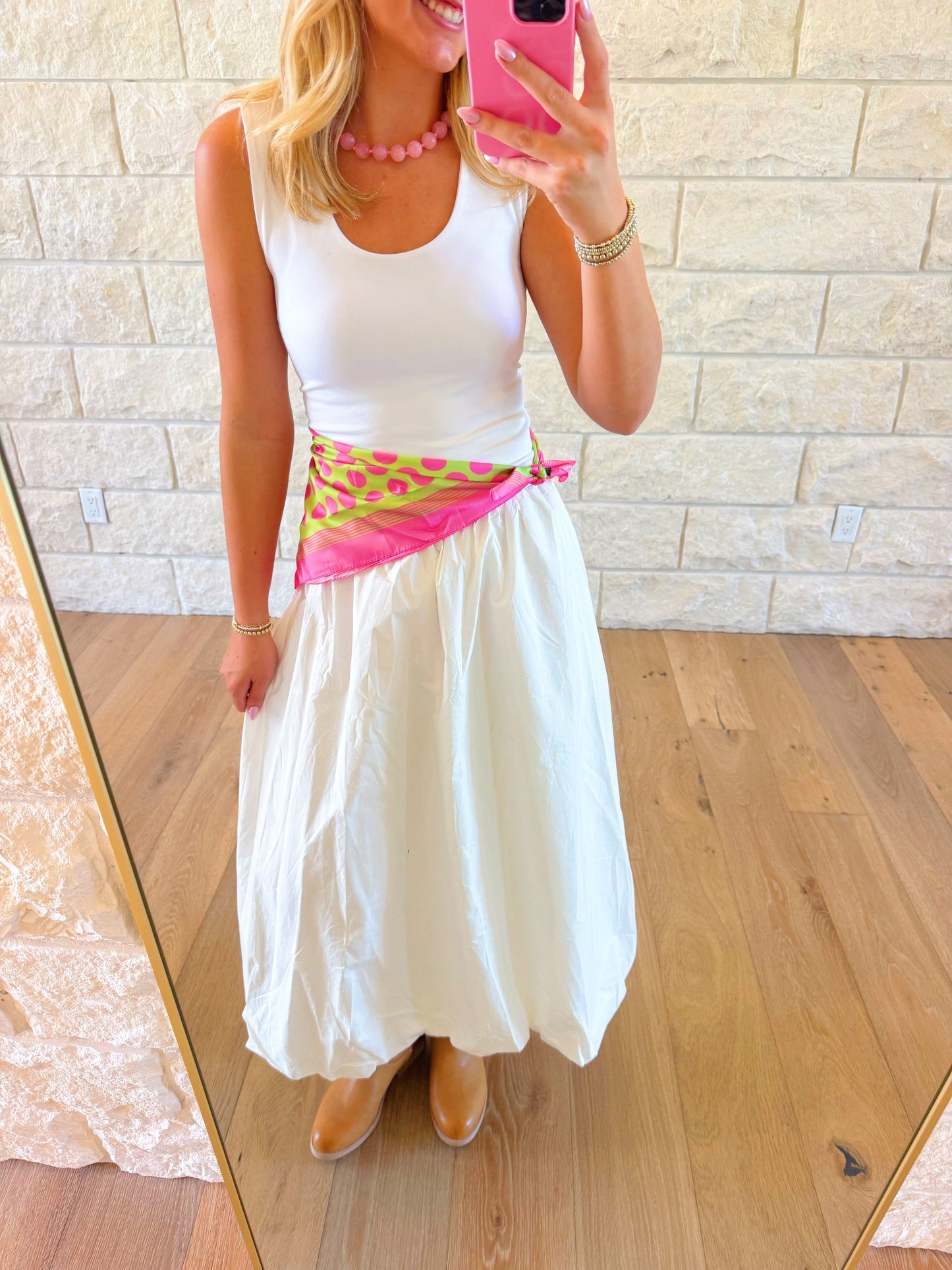 White Maxi Skirt