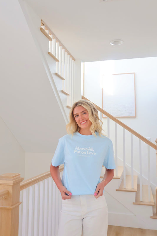 Put On Love Signature Tee - Chambray