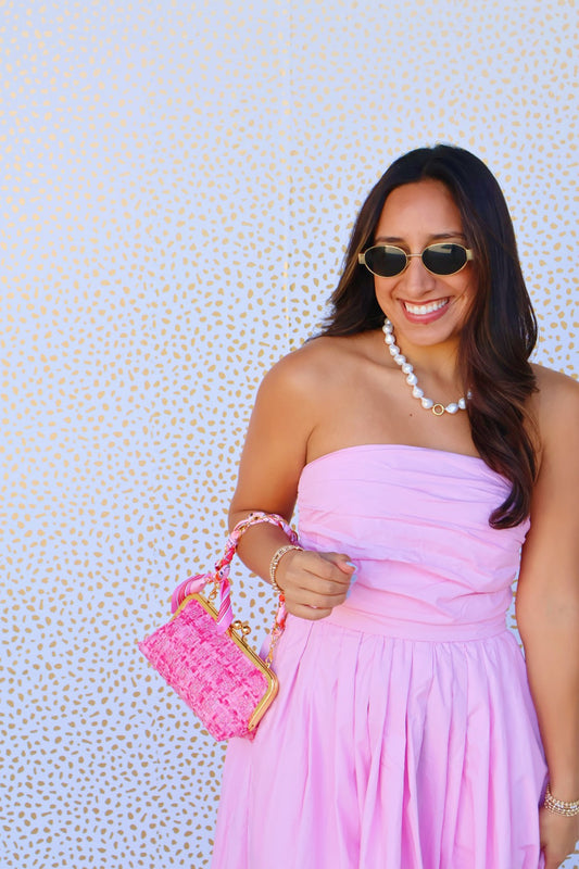 Oblong Pearl Necklace