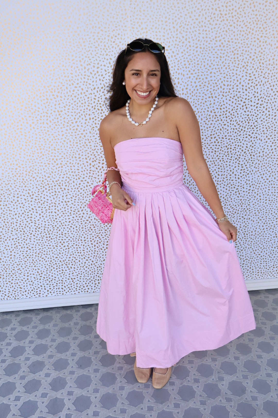 Light Pink Strapless Dress
