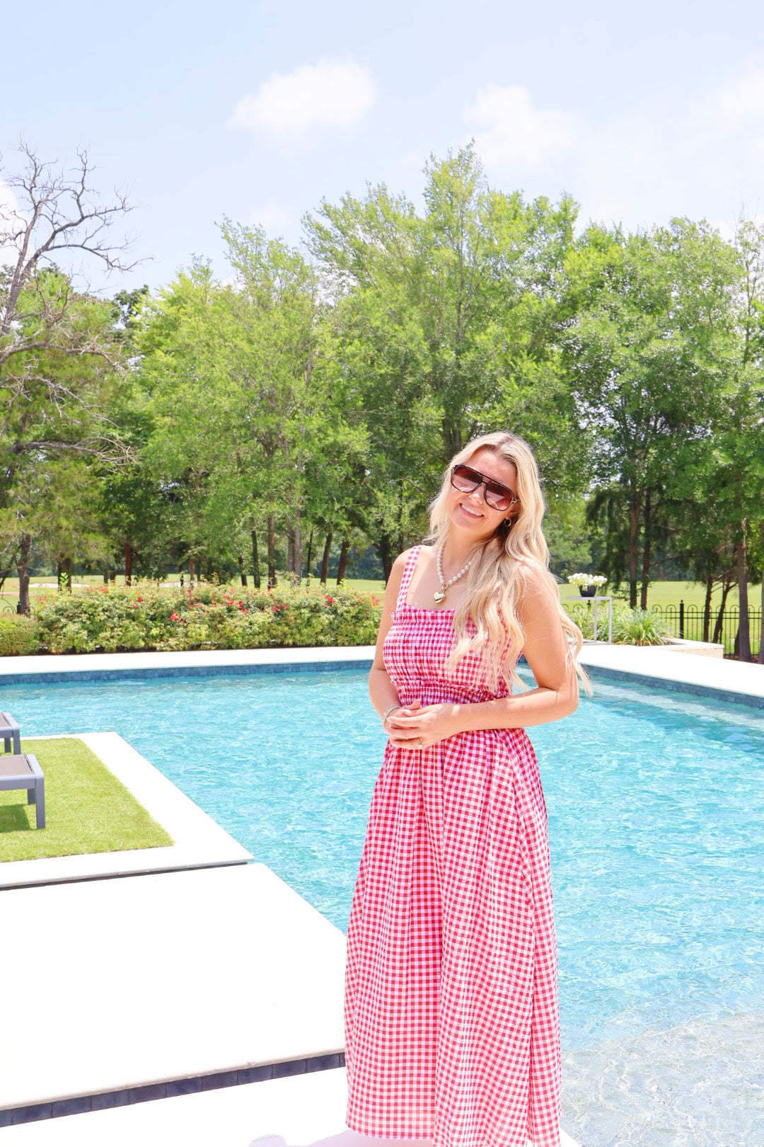 Red Gingham Dress