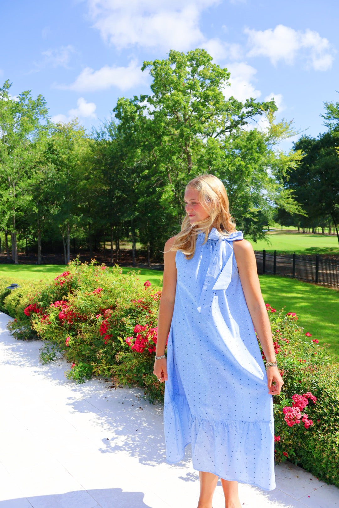 Polka Dot Midi Dress