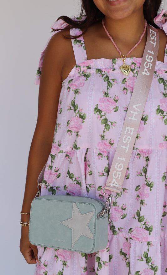 Vintage Havana Blue with Pink Strap