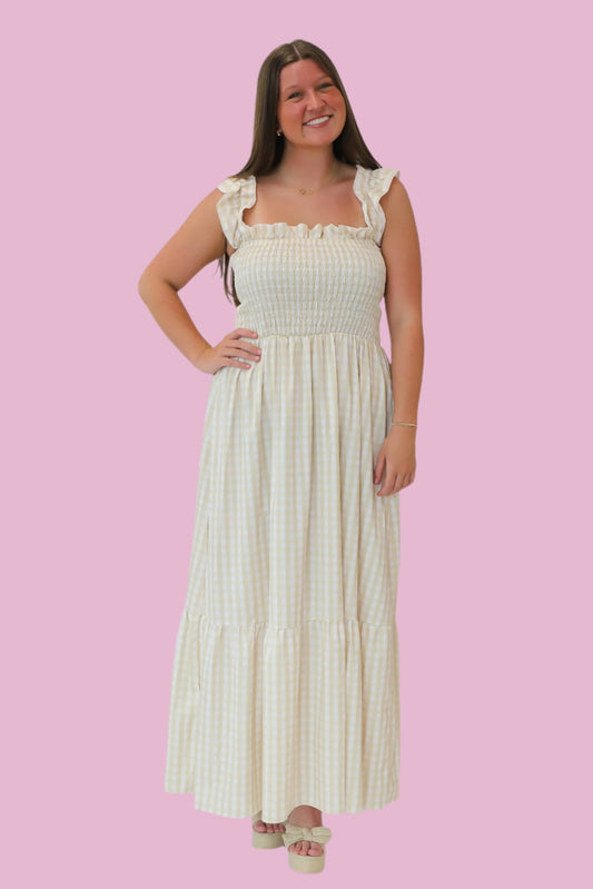 Butter Gingham Dress