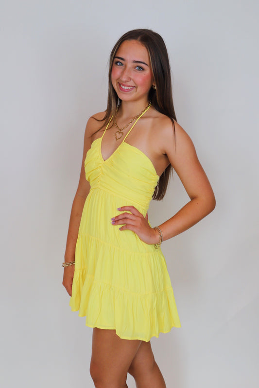 Halter Lemon Dress