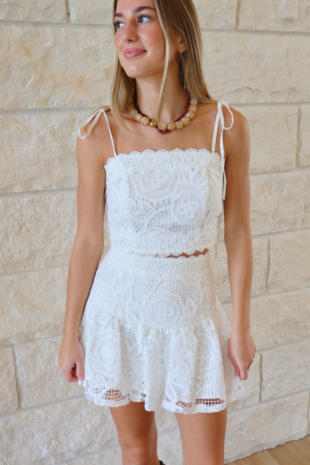 Two Piece Embroidered Set