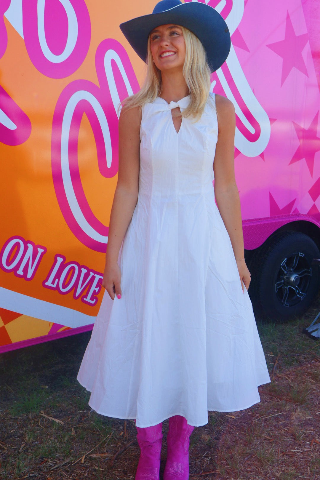 Keyhole Midi Dress