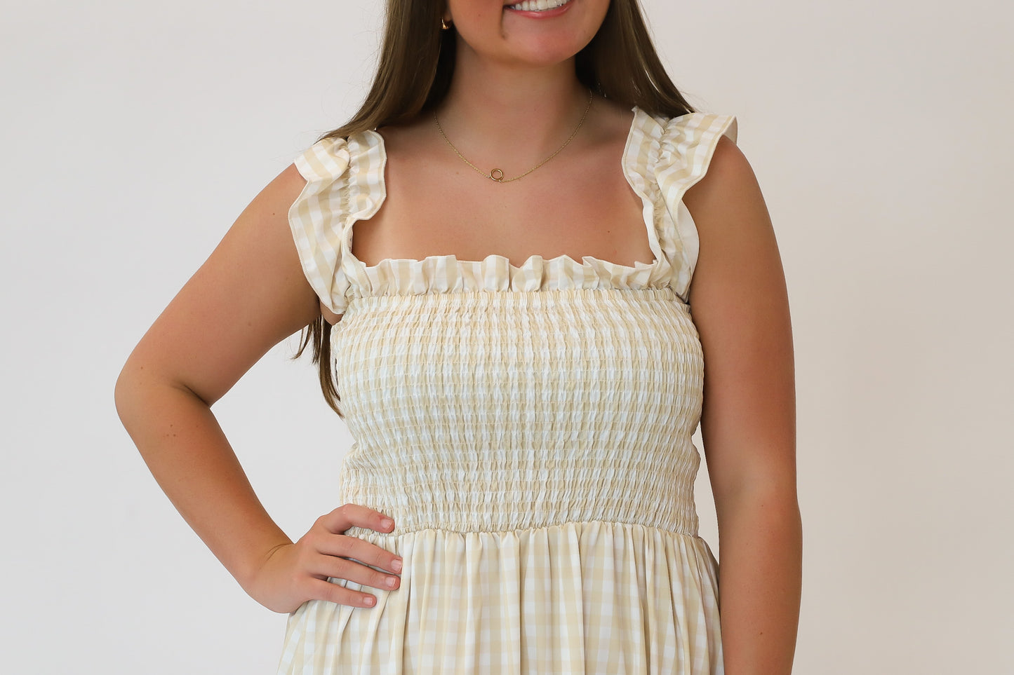 Butter Gingham Dress