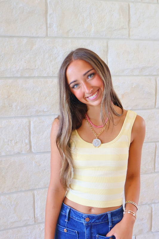 Yellow Striped Tank