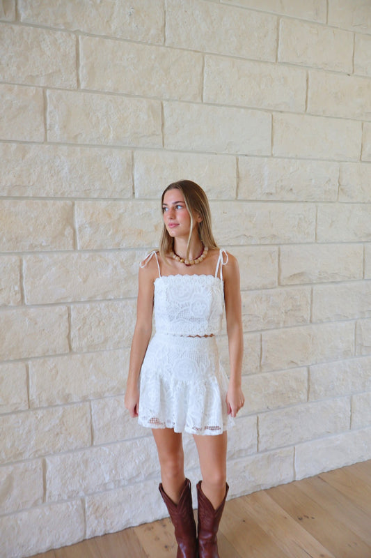 Two Piece Embroidered Set