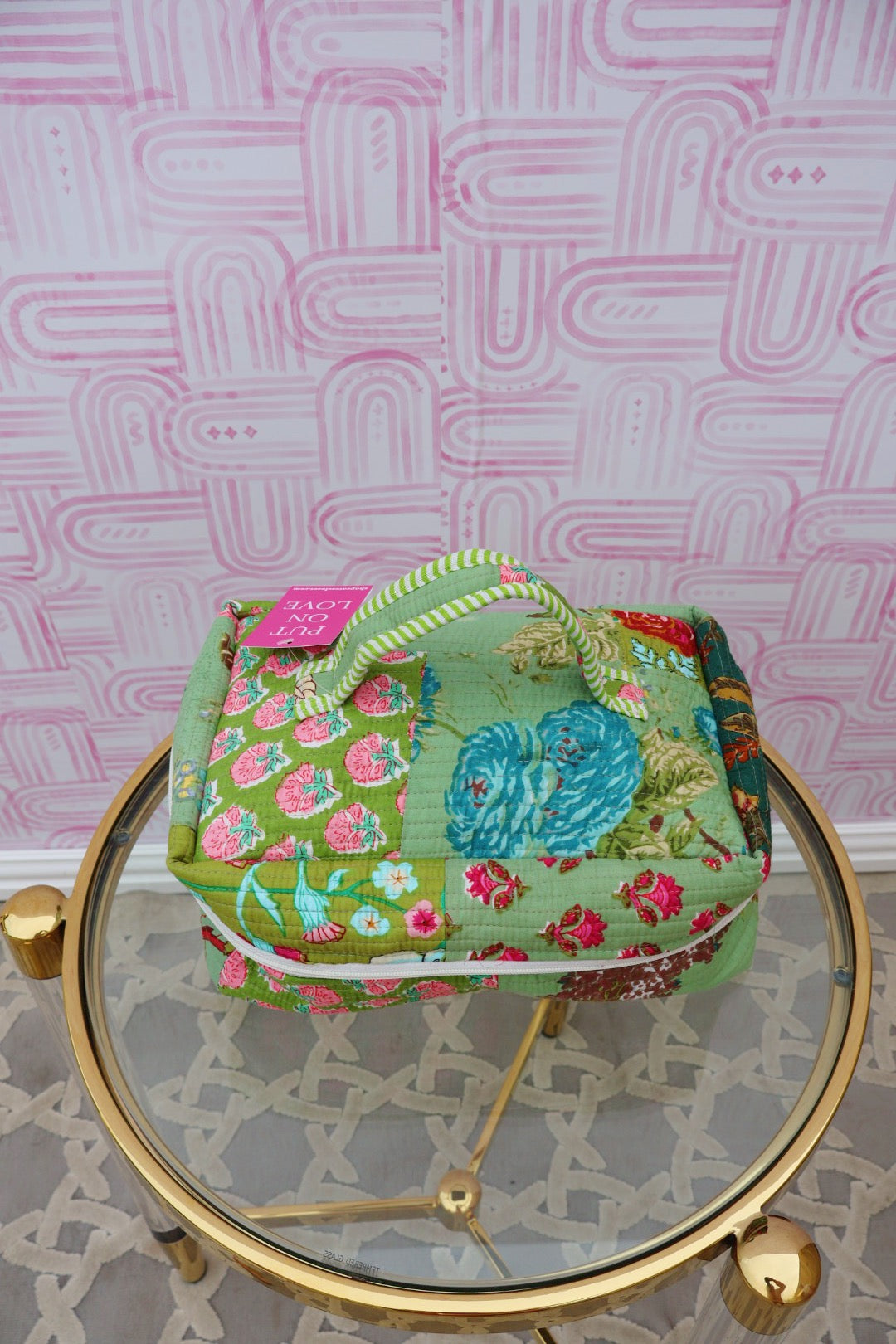 Patchworked Cosmetic bag