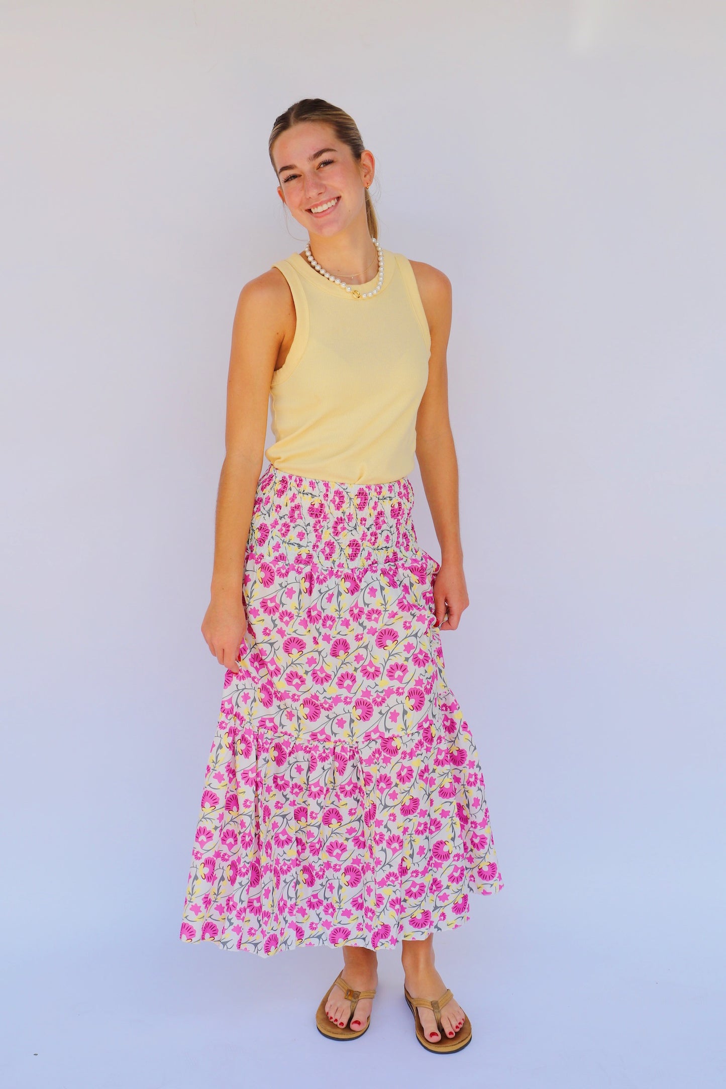 Floral Midi Skirt