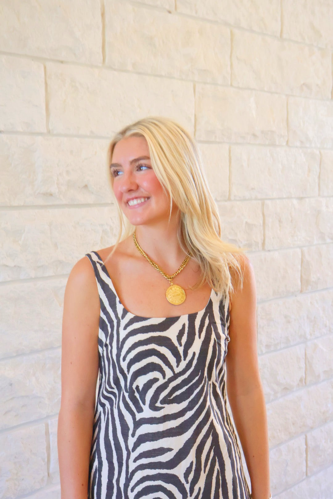 Zebra Print Mini Dress
