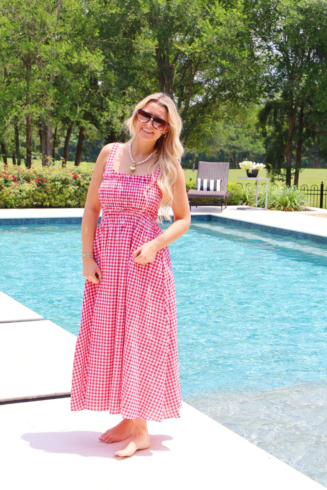 Red Gingham Dress