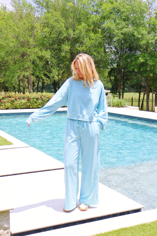 Blue Sweat Set