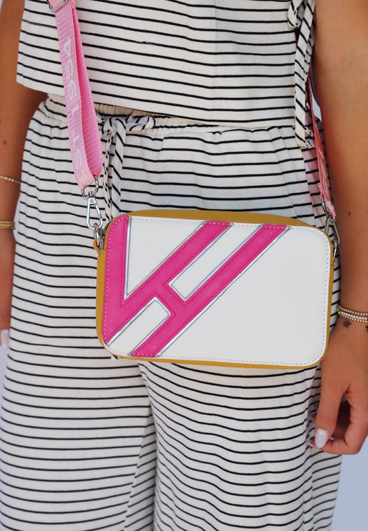 Vintage Havana Pink and Yellow Crossbody